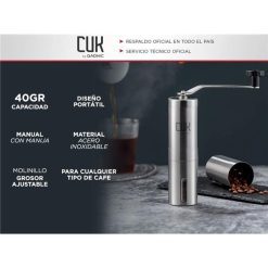 Alternative view of Molinillo Gadnic 40grs Manual Inoxidable (GRINDER3)