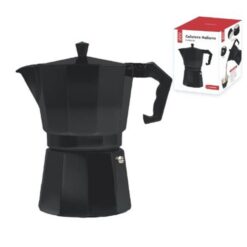 Alternative view of Cafetera Italiana Crystal Rock 12 Pocillos Aluminio Negro (57916717)