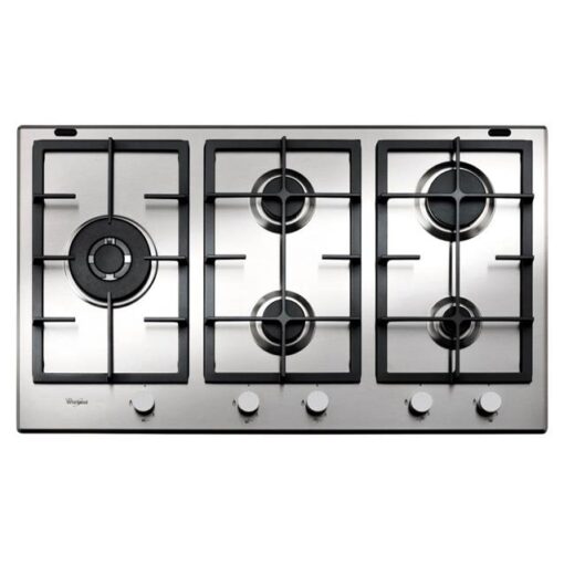 Anafe a gas Whirlpool 90Cm Inoxidable (GMA9522X)