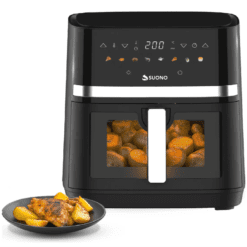 Freidora De Aire Suono Digital 8l 1800w Color Negro