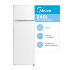 Heladera Midea Top Mount con Freezer Cíclica Blanca 240 L (MDRT333) - Imagen 2