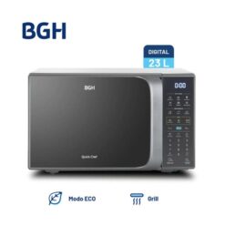 Microondas Bgh 23lts Digital c/grill Silver (B223DS20I) - Imagen 2