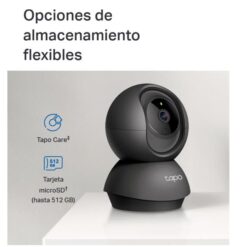 Camara Seguridad Tapo C201 Mov Remoto Day/Night SD Wifi IA Negra (C201) - Imagen 5