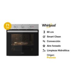 Horno Whirlpool Eléctrico. 71 Lts Silver (WOB71AS) - Imagen 2