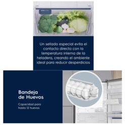 Heladera Electrolux Bottom Freezer No Frost Inverter Con Freezer 429L Inox (IB6S) - Imagen 10