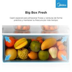 Heladera Midea Top Mount con Freezer Cíclica Silver 295 L (MDRT414FGE50A) - Imagen 9
