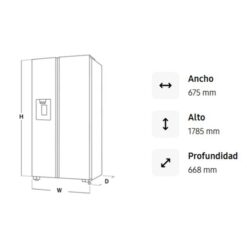 Heladera Samsung con Freezer No Frost Digital Inverter Negro 396 L (Rt38k5932b1) - Imagen 6