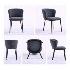 Silla Ego Design Pack X 2 Unidades Tapizada Gris Oscuro (85955418) - Imagen 3