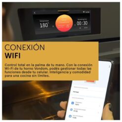 Horno Eléctrico Empotrable Vondom Pirolitico Air Fry WiFi 60 Cm  (TNC60HE-2) - Imagen 7