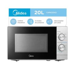 Microondas Midea 20 Lts Mecánico Silver (MWMN120SAR1) - Imagen 4