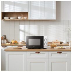 Microondas Midea 20 Lts Mecánico Silver (MWMN120SAR1) - Imagen 7